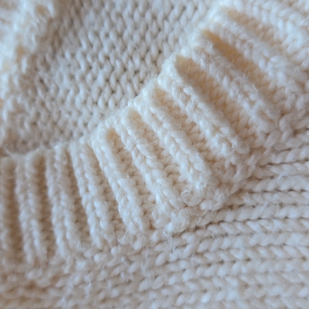 525 America Puff Sleeve Cropped Sweater, Cream, EUC, Women's S - Picture 5 of 12